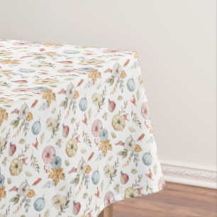 Nappe Elégant Motif d'aquarelle d'automne