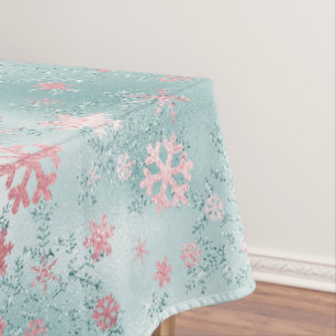 Nappe Élégant Motif de faucon de Noël bleu rose
