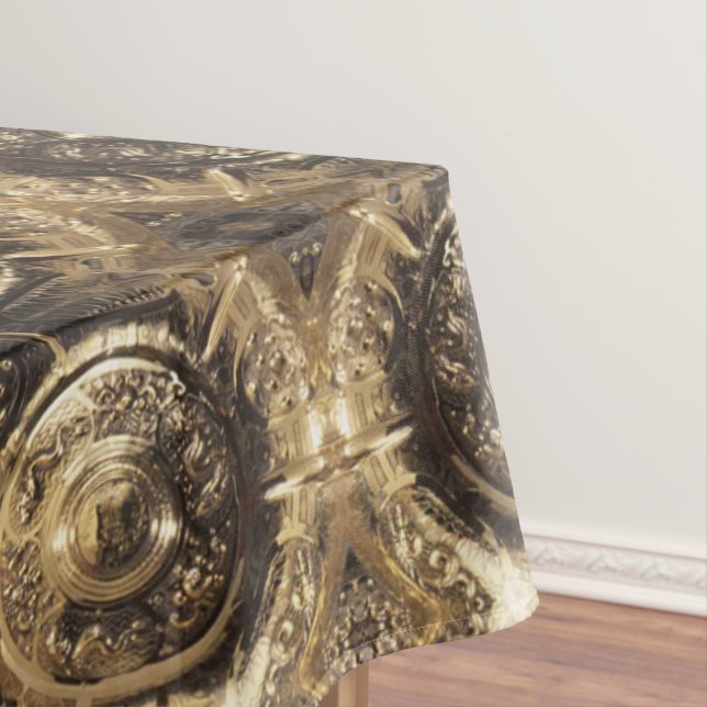 Nappe Élégant Motif d'or décoratif festif (In Situ)