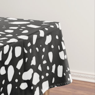 Nappe Élégant Motif noir et blanc   Moderne
