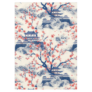 Nappe Élégant Motif sans couture en fleur de cerisier (1