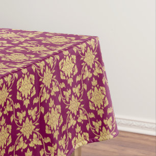 Nappe Elégant or jaune Damas couleur personnalisable