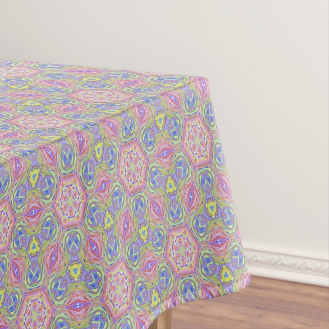 Nappe Elégant Pastel Ornamental Mandala Zen Yoga Motif (In Situ)
