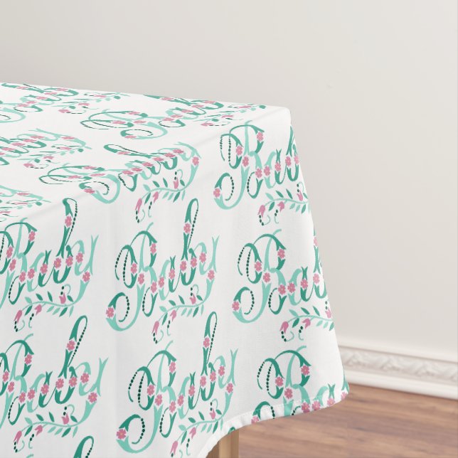 Nappe Élégant rectangle de célébration des Baby showers (In Situ)