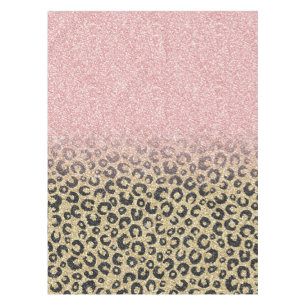 Nappe Élégant Rose Parties scintillant or Empreinte de l