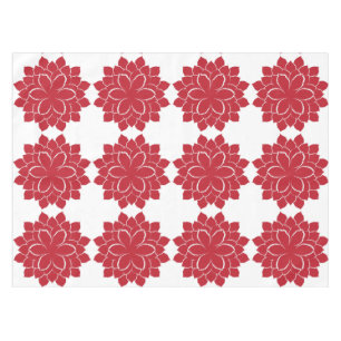 Nappe Elégant Rouge et blanc dessiné à la main Poinsetti