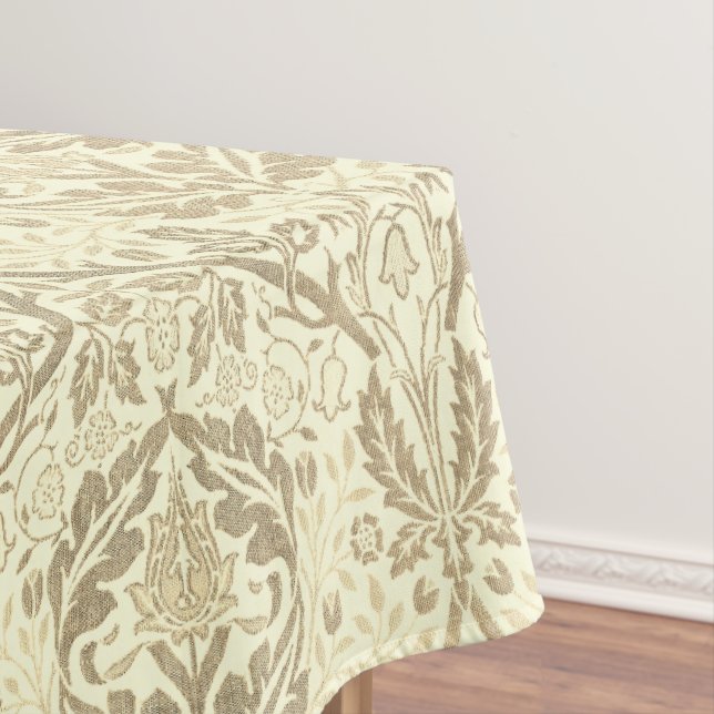 Nappe Elégant sépia tan motif floral (In Situ)