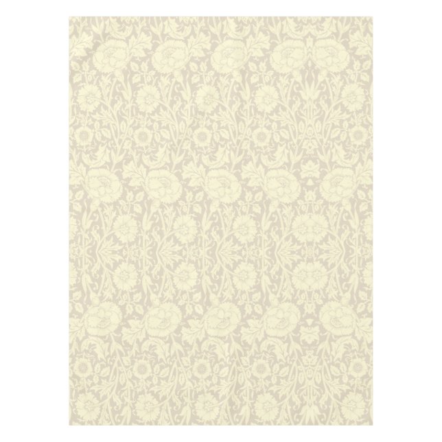 Nappe Élégant subtil motif floral crème beige (Devant)