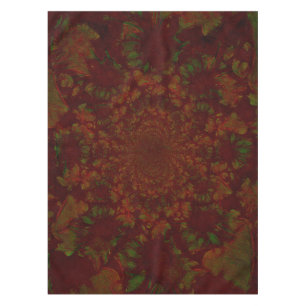 Nappe Élégant vert rouge floral moderne de Bourgogne