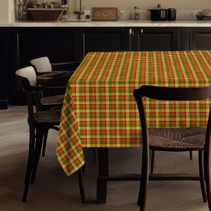 Nappe élégante à carreaux d'automne de ferme