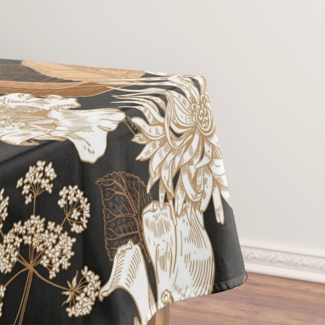 Nappe Elégante aquarelle motif décorative fleurie (Créateur téléchargé)