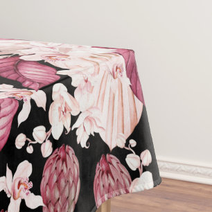 Nappe Elégante aquarelle motif décorative fleurie
