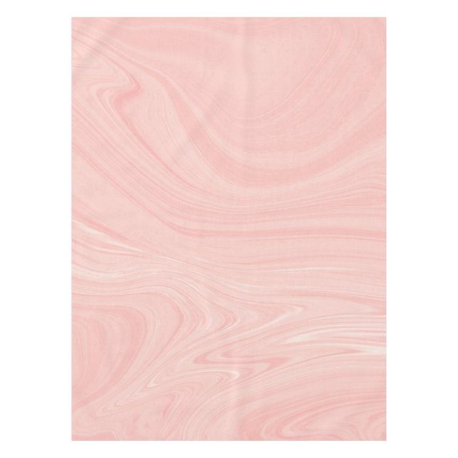 Nappe Élégante oeuvre Abstraite en marbre liquide orange (Devant)