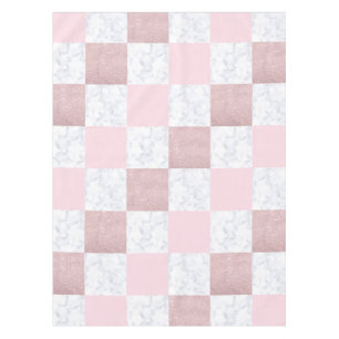 Nappe Elégante parties scintillant en marbre blanc et o