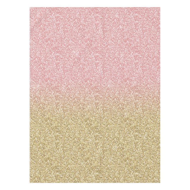 Nappe Élégante Parties scintillant Gold et Rose Gold Spa (Devant)