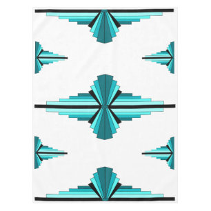 Nappe Éléments Art déco en vert turquoise