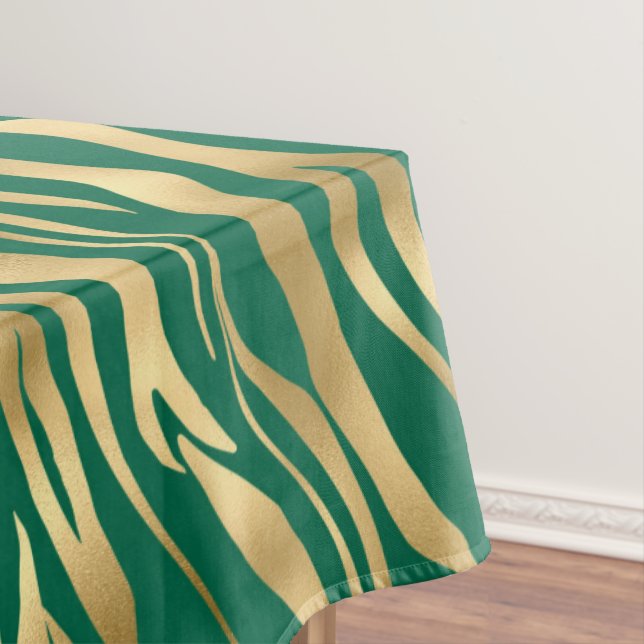 Nappe Emerald et Gold Safari Series Design 2 (In Situ)