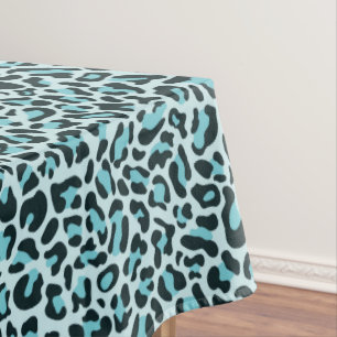 Nappe Empreinte de léopard bleu Turquoise élégant