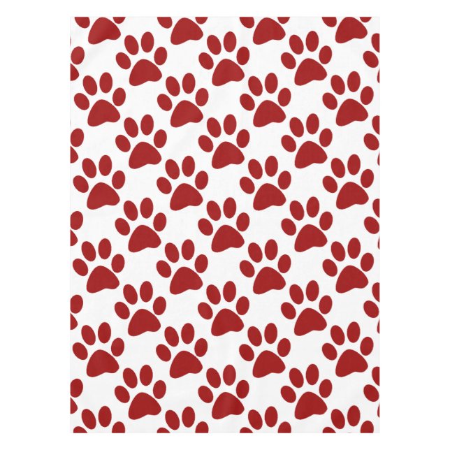 Nappe Empreinte de patte rouge (Devant)