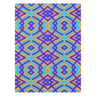 Nappe en coton, 52"x70" motif multicolore Ta