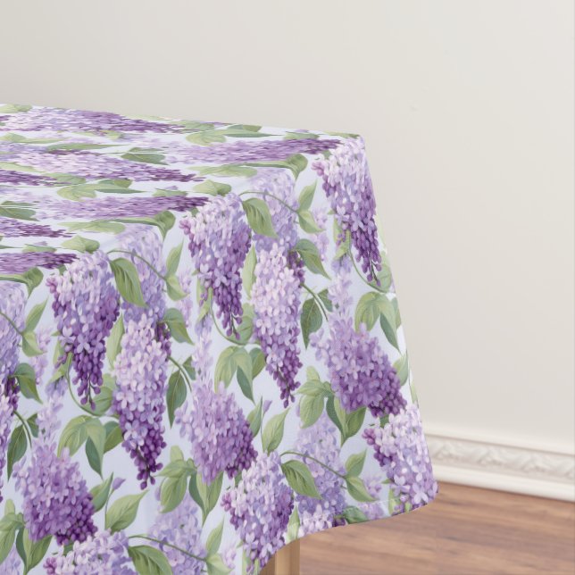Nappe en coton fleuri Lilas (In Situ)