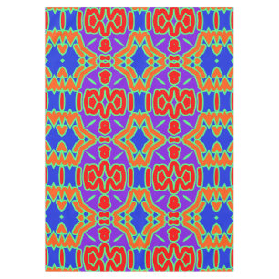 Nappe en coton, Un motif en tissu multicolore T