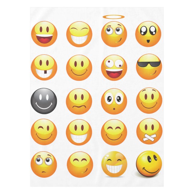 nappe en tissu émojis (Devant)