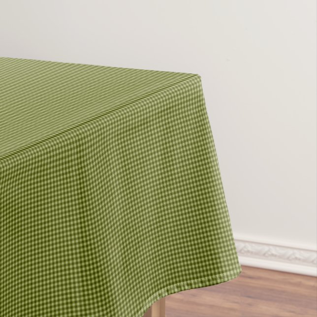 Nappe En vichy-52x70 COTON vert olive (In Situ)