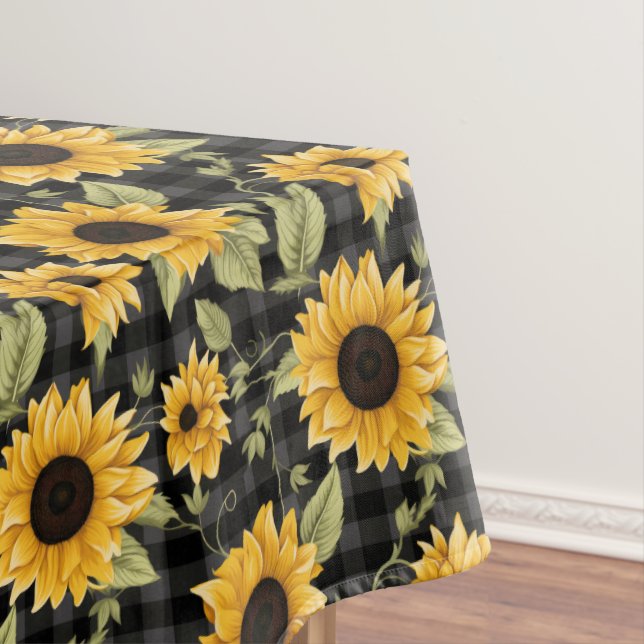 Nappe en vichy Motif tournesol (In Situ)