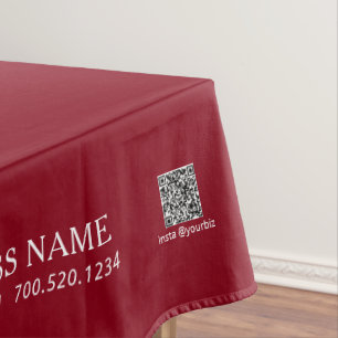 Nappe Entreprise Simple Logo Rouge et Blanc Foire artisa