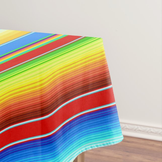 Nappe Espagnol traditionnel couvrant mexicain vibrant (In Situ)