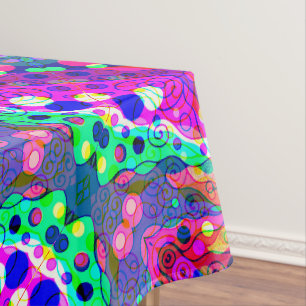 Nappe Esquisse Imaginaire Art - Neon Abstrait Maj 1