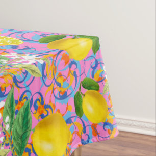 Nappe Été, agrus, boho, bohème, floral méditerranéen