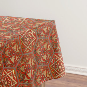 Nappe Étoile de David Rouge doré
