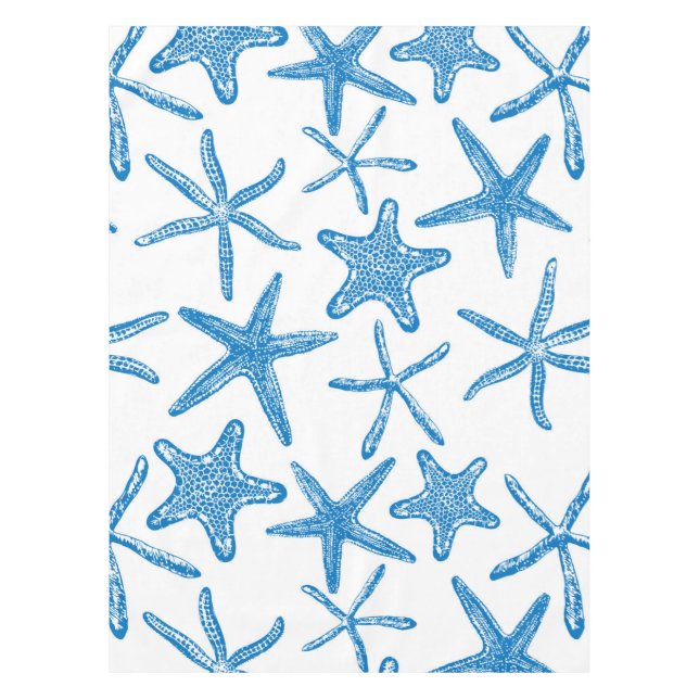 Nappe étoiles de mer en bleu (Devant)