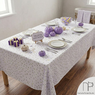 Nappe Étoiles et Lunes Violettes Tourbillonnantes