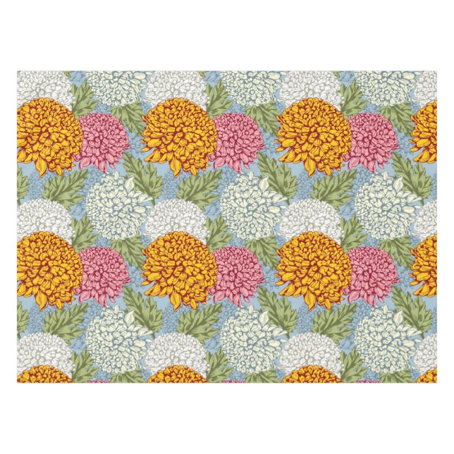 Nappe Excellent motif avec des chrysanthèmes (Devant (Horizontal))