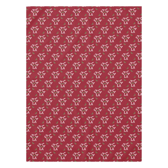 Nappe Fa La La Festive Holly Christmas (Devant)