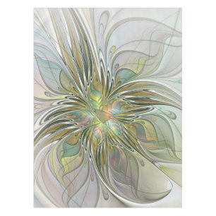 Nappe Fantaisie florale Art fractal moderne Fleur avec o