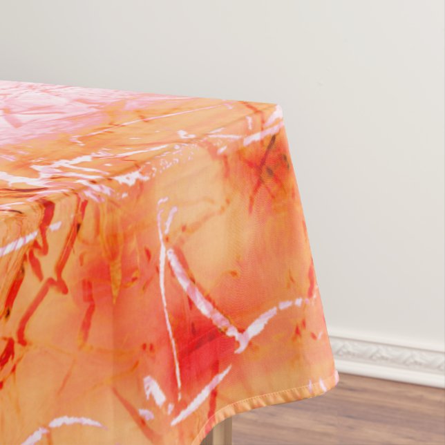 Nappe Faux cuir saumon, blanc cassé (In Situ)