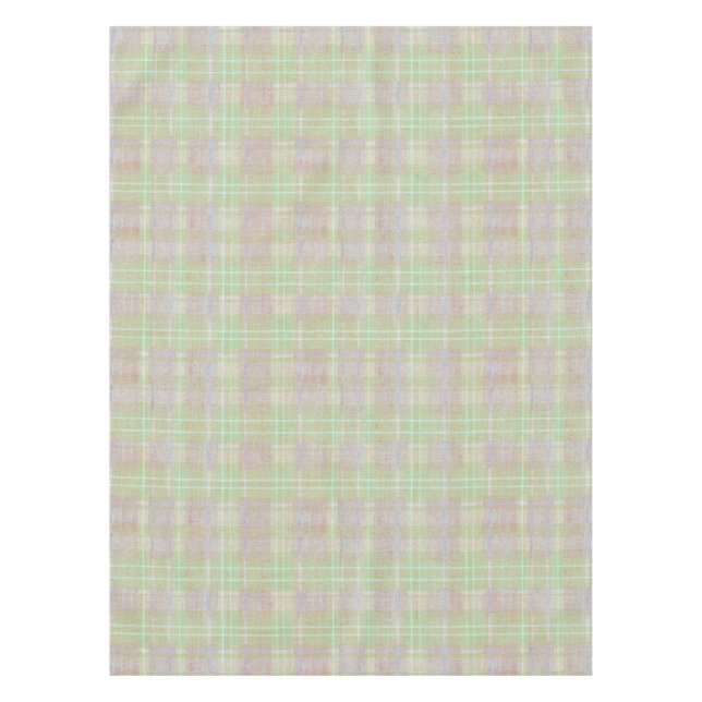 Nappe Ferme Plaid Neutre Sauge (Devant)
