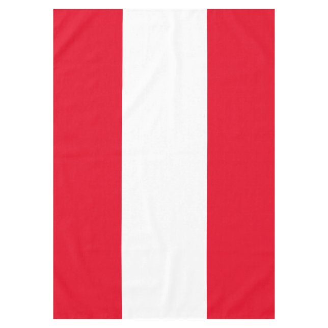 Nappe Festif Rouge clair Blanc Nautique Rayures d'été (Devant)