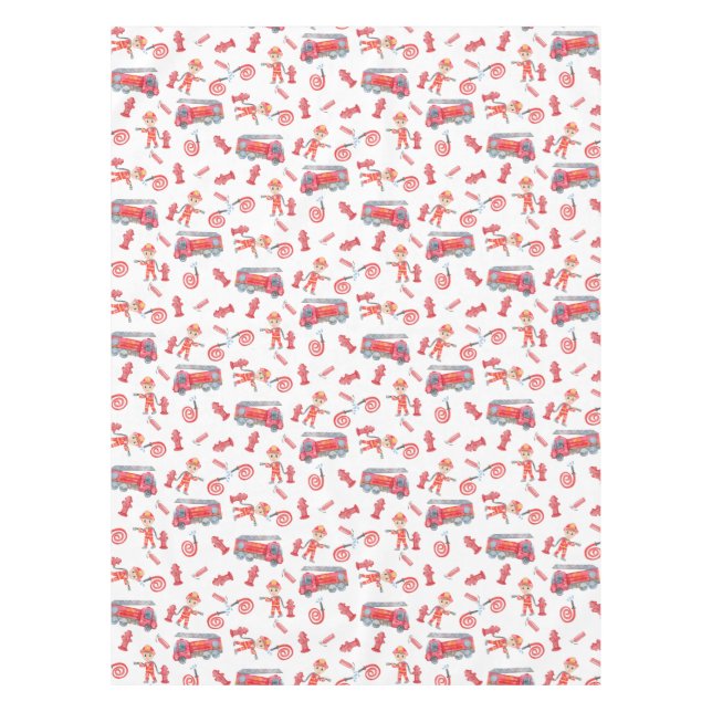 Nappe Fête d'anniversaire des pompiers (Devant)