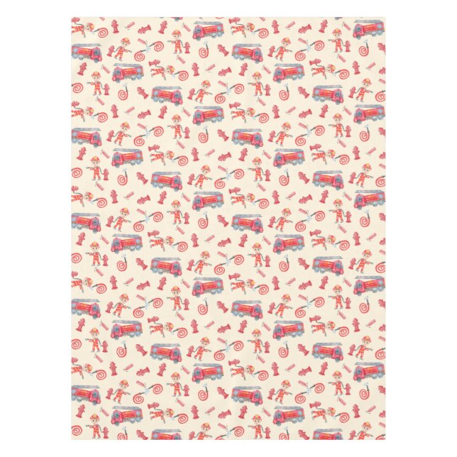 Nappe Fête d'anniversaire des pompiers (Devant)