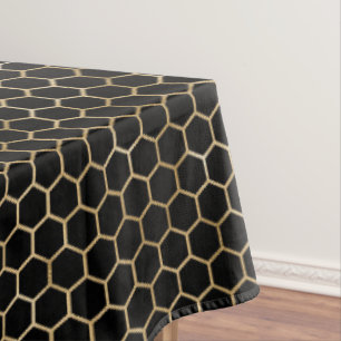 Nappe fête de mariage élégante abeille nid d'abeille