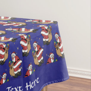 Nappe Fêtes de Noël Retro Vintage Santa Claus