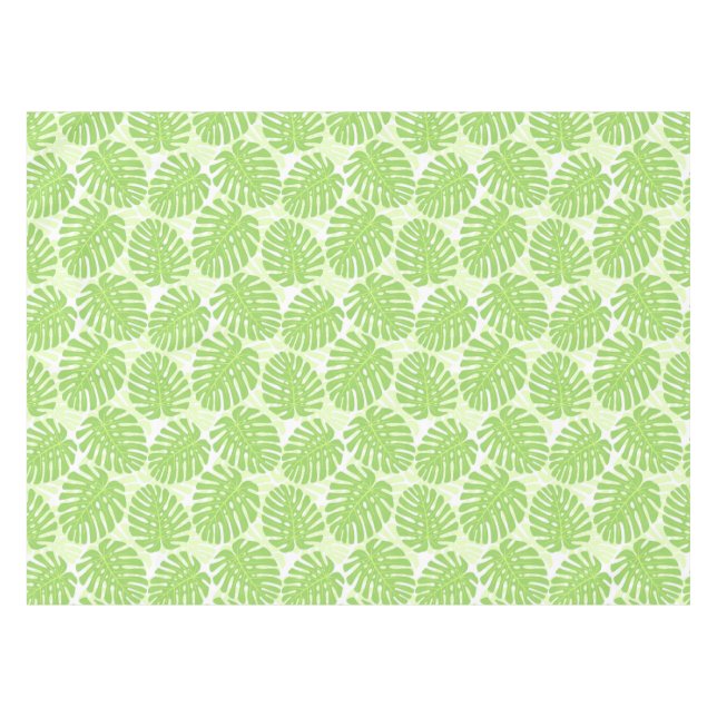 Nappe Feuille de plante tropicale - motif de Monstera (Devant (Horizontal))