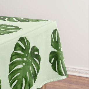 Nappe Feuilles de palmiers, Feuilles verts, Motif tropic