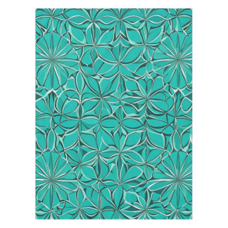 Nappe Feuilles turquoises et verts