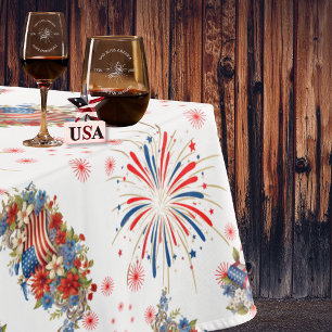 Nappe Feux d'artifice Fête l'Indépendance